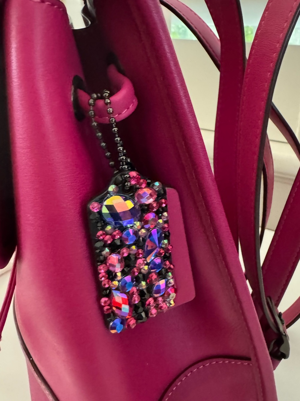 Coach Upcrafted Hangtag will ball chain